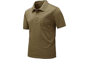 donhobo Men's Activewear Polos Shirts,Men's Breathable Short Sleeve T-Shirts,Summer Golf Lightweight Casual Work Rugby Shirt top