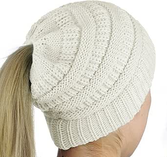iParaAiluRy Donna Inverno Berretti in Maglia Beanie Cappelli con Buco per  Coda di Cavallo - Slouch Caldo Invernale Berretto, Maglieria di Lana  Cappello Caldo : Amazon.it: Abbigliamento