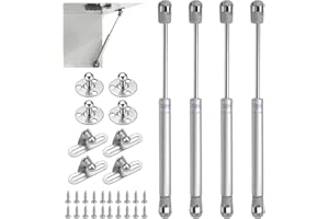 EXIN DECHEN 4 sztuki sprężyna gazowych, 120 N/12 kg, do mebli, drzwi szafy, okucie klapowe ze śrubami