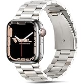 Babilden Apple Watch Series SE/11/10/9/8/7/6/5/4/3 ile Uyumlu &Ccedil;elik Kordon (BBL04)
