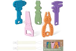 TYRY.HU Anneau Dentition Bebe Jouet Dentition pour Bébé Refrigerant 3 6 Mois en Silicone sans BPA de Qualité Alimentaire pour Garçons et Filles