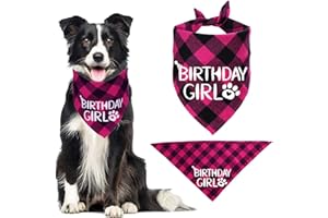STMK Dog Birthday Bandana, Dog Birthday Girl Bandana Triangle Scarf for Dog Puppy Birthday