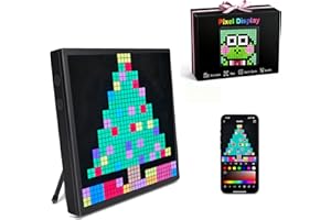 Seyxicnor 32x32 Programmable LED Pixel Panel, Matrix Pixel Art Display with APP Control, Digital Clock, Animation Frame, Message Board, DIY Pixel Text, Ultimate Gift for Gamers, Kids, Adults, Him/Her
