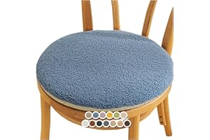 MCNDSI Sitzkissen Rund Stuhlkissen Stuhlauflage rutschfest Stuhlkissen Waschbar Sitzkissen Gartenstuhl für Esszimmerstühle Hocker Bürostühle(#9,14x14inch/35x35cm)