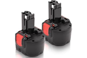 2 Pacchi Topbatt 9,6V 3500mA Ni-MH Batteria di ricambio per Bosch BAT048 BAT100 BAT119 BPT1041 PSR 960 PSR 9,6 VE-2 GSR 9,6 GSR 9,6V PAG 9,6V PLI 9,6V