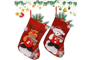 BNOYONERAS Weihnachtsstrümpfe Weihnachtsstrumpf Geschenktüte Mini Weihnachtsstrumpf Kamin Weihnachtssocken Weihnachtsstrumpf Nikolausstrumpf Nikolausstiefel zum Befüllen Nikolausstiefel Socken 2 Stück (Color 2)