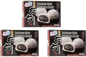 Yuki & Love Red Bean Mochi 210g Daifuku (Pack of 3) by CNMART