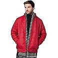 Amazon Brand - Symbol Polyester Men's Essential Quilted Standard Length Bomber Jacket (Aw20-Qb-Sy-01_Maroon_Medium)