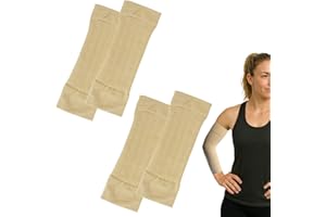 Bansusu 2 Pairs Arm Sleeves Durable Soft Comfortable Breathable Compression Sleeve Arm Good Elasticity Non Slip Upper Arm Support Multi Functional Use For Women Men Tattoo Covering Sun Precaution