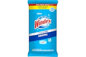 SC JOHNSON toallitas de vidrio Windex 38 unidades