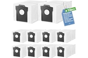 HOWEKUZE 10 Staubbeutel für Dreame L10s Ultra Gen 2/Gen 3/X50 Ultra Complete,für Dreame L40/L10/X20/X30/X40/L50/Aqua10 Ultra,für Mova Z60/P10/E30/P50/V50 Roboter Staubsauger,Ersatz Zubehör Staubsaugerbeutel