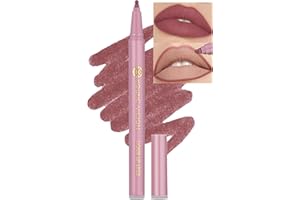 Jutqut Waterproof Lip Liner, Lipstick Long Lasting, Waterproof Smudge-proof Lip Liner, Matte Liquid Lip Liner Pencil, High Pigmented Makeup Lip Pencil, Smooth Lip Liner, Natural Lipstick