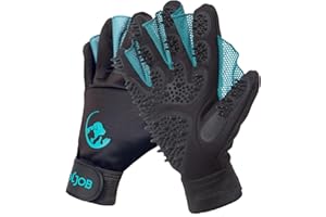 ‎COOLJOB COOLJOB Fellpflege-Handschuhe, Haustier-Shampoo-Badebürste, schonender Handschuh mit Entfilzungsbürste, Enthaarungshandschuh für Katze, Hund, Pferd, Kaninchen(Größe M-L)