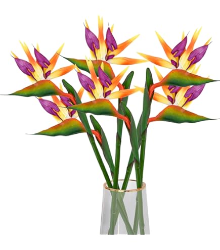 Amazon.de: vidaXL Strelitzia Reginae Paradiesvogelblume Kunstpflanze 66cm  Deko Kunstbaum
