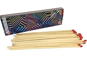 GENERICO Fiammiferi Lunghi Fiammiferi XXL Fiammiferi Lunghi 20cm Fiammiferi per Caminetto Stufa Barbeque Fiammiferi in Legno Grande Formato 20cm Fiammiferoni Legno Fiammiferi Barbecue BBQ Camino 40 Fiammiferi