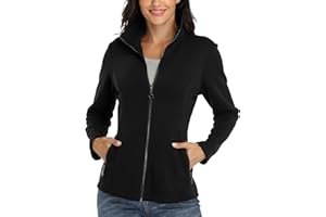 DILGUL Felpa Donna e Tasche, Maniche e Zip, Basic Tinta Unita, Manga Lunga