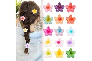 BAFIWU 15 Stück Klein Blumen Haarklammer, Haarspange Blume Flower Hair Clip für Mädchen Damen, Kleine Blumenklammern Haare, Blumen Spange Haarspangen Haarschmuck Haarstyling Zubehör (4 cm)