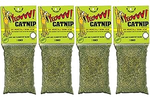 YEOWWW! Catnip 1 ounce 4 PACK Pure Leaf and Flowertop For Cats and Kittens