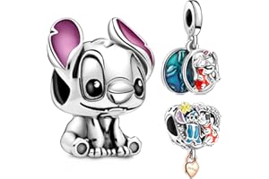 TONSUNUL Charms Anhänger Charms Set für Armbänder und Halskette, Winne Minnie Spider Cool Man Charms Armband Charms Anhänger Set Charms ,Charms 925 Sterling Silber Schmuck Geschenke für Frauen 3-Stück/Paket