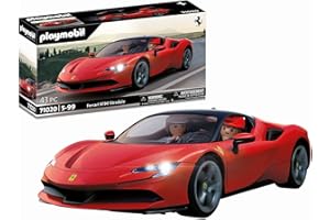 PLAYMOBIL Elegante Car 71020 Ferrari SF90 Stradale, Auto Sportiva, Pezzo da Collezione per Gli Appassionati di Auto, Giocattolo per Collezionisti e Bambini a Partire dai 5 Anni