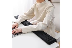 Dahoon Holly L-förmige Schreibtisch EdgeRest, 2-teiliges Set, Plam & Handgelenk & Unterarm & Ellbogen Komfort Unterstützung für Tisch oder Schreibtisch Kante, Rutschschutz (44 * 10cm)