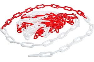 BGS Diy 80809 | Chaîne de barrage | Rouge - blanc | Matière plastique | 5 m