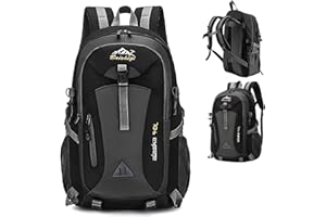 Zorplex Leicht Wanderrucksack, 40L Packable Wasserdichter Rucksack mit atmungsaktivem 3D Air Mesh Polyester, Outdoorrucksack für Herren Damen, Wandern, Bergsteigen und Reisen Sport