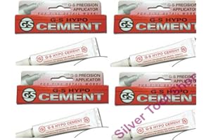 G S HYPO GS Hypo Cement Glue Pack of 4