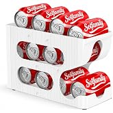 Sotfamily Can Fridge Organizer, Holds 12 Standard Cans | Practical Vertical Storage, Optimizes Space and Organizes Your Drink