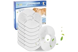 MyfatBOSS 8 Stück katzenbrunnen Filter für 2,5L Trinkbrunnen, Ersatzfilter für katzenbrunnen Filter für Katzen und Hunde