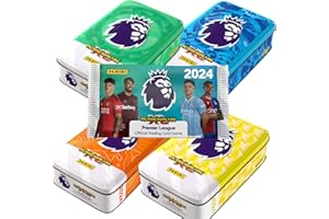 TILZ Premier League Football 2023/2024 |Adrenalyn Xl Football Cards Tin, Premier League 2024 Cards |Match Attax 2023/2024 |Trading Cards Pocket Tin Football Gifts For Boys Girls |Extra 2Cards Women&Men