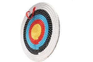AUVIM Zielscheibe Bogenschießen Handgefertigtes Strohbogenziel für Recurvebogen Compoundbogen oder Langbogen 20Zoll Traditionelles Bogenpfeilziel für Kinder Jugend Erwachsene