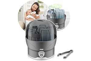 Reer VapoMat S Esterilizador, esteriliza hasta 6 biberones en solo 10 minutos