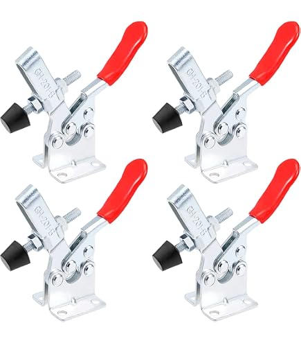 8-Pack Horizontal Toggle Clamps - Quick Release, 90kg Capacity For Woodworking & Welding