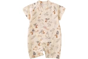 HAHANICE Japanese Kimono Baby Thobe Cotton Yarn Pajamas Robe 0-24 Months