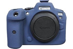 Rieibi EOS R6 R6 Mark II, custodia in silicone per fotocamera digitale Canon eos R6 R6 Mark II, custodia protettiva in silicone per Canon R6 R6 Mark II, Blu, Beauty Case