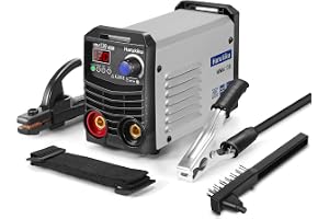 Harukiku MMA130 Digital miniinverter-svets, kompakt och lätt | 3+2 m kabel, elektrodsvets med anti-stick-funktion, 21,5 x 14