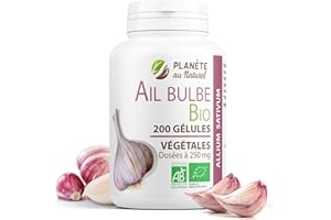 PLANÈTE AU NATUREL Ail Bio 250mg - 200 gélules végétales