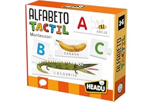 Headu - Alfabeto Táctil Montessori | Juegos Infantiles | Aprender a Leer con Juegos Educativos Niños 3 Años | Montessori 3 Años | Juegos Montessori