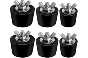 Wisyurt Lot de 6 Bouchons D'Hivernage de Piscine de 3 Tailles pour Trous de Piscine, Bouchons D'Expansion pour éCumoire de Piscine Hors Sol