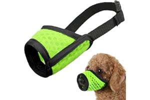 Mayerzon Hundemaulkorb, weicher Netzmaulkorb für kleine, mittelgroße und große Hunde, Chihuahua, Pudel, Beagle, Dackel, Corgis, Labrador, Welpenmaulkorb zum Beißen, Kauen, Pflegen, ermöglicht Hecheln