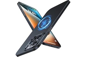 TORRAS Ultra cienkie etui na iPhone'a 15 Pro Max do MagSafe [siła magnetyczna nr 1] ekstremalna ochrona smukłe etui na telefon iPhone 15 Pro Max (aksamitny w dotyku i elegancki wygląd) czarne