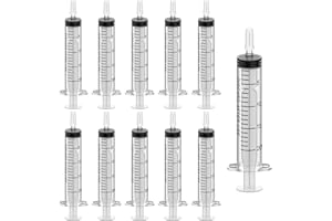 EPISKEY 10 Stück Spritzen 20ml, Plastikspritze Dosierspritze Einwegspritze in Einzelverpackung. Ideal für feine Dosierungen, Hobby, Handwerk und Haustiere (10, 20ml)