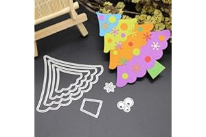 BENOON Fustelle per scrapbooking, fai da te, albero di Natale, stencil per carta, fai da te, accessorio per scrapbooking