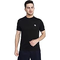KIPA Stylish Daily and Casual Wear Dry Fit Brick Knit Plain Round Neck T-Shirt
