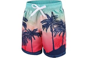 Aisyee Badehose Jungen Kinder Badeshorts Schnell Trocknende Boardshorts Hawaii Strand Shorts 5-14 Jahre