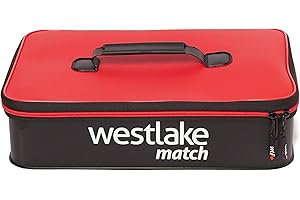 Westlake Solid Lid 5 Piece Bait Case Set, Fishing Bait Boxes, Fishing Bait Storage, Fishing Tackle, Fishing Equipment, Black, One Size
