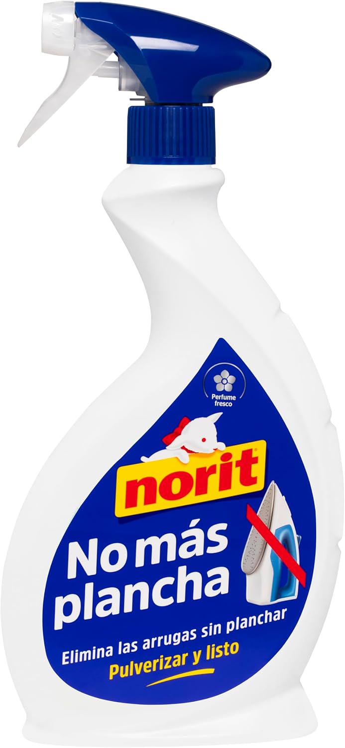 Norit - No Más Plancha, Spray Antiarrugas, Elimina Arrugas Sin Necesidad de Planchar, Aroma Fresco, Apto para Todas las Prendas, Fórmula Respetuosa - 500 ml