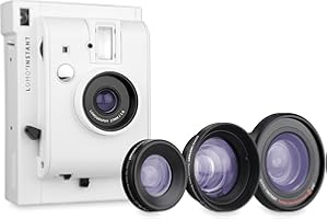 Lomography – Lomo 'instant blanco + 3 Lentes – Película instantánea Cámara