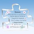 Plaque Acrylique Puzzle Parrain Fête Des Pères - Cadeau Souvenir Acrylique Tournesol Merci